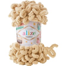 Alize 5 Adet Puffy El Örgü Ipi Battaniye Panduf Atkı Hırka Paspas - 95