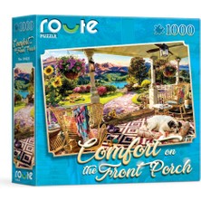 Route Puzzle 1000 Parça -- Ön Verenda'da Doğa ve Huzur Manzaralı Puzzle