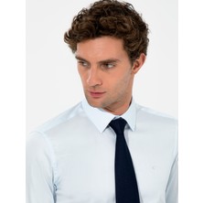 Cacharel Erkek Açık Mavi Slim Fit Uzun Kollu Basic Gömlek 50259813-VR003