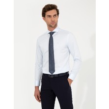 Cacharel Erkek Açık Mavi Slim Fit Uzun Kollu Basic Gömlek 50259831-VR003