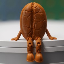 Oturan Kahve Tasarımlı Figür | Kahverengi | Masa Üstü & Ofis Dekoru