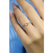 Örgü Model Yüzük 14 Ayar A080681