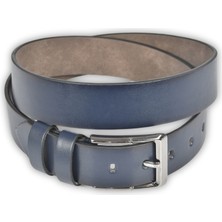 Rizzup Erkek Lacivert 4 cm Eninde Demir Tokalı Suni Deri Spor Kemer 2402613