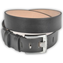 Rizzup Erkek Siyah Kalın Dilli Metal Tokalı Erkek Spor Suni Deri Kemer 2402619