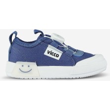 Vicco Unisex Işıklı Akıllı Bağcık Ortopedik Keten Kız Erkek Çocuk Spor Ayakkabı