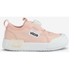Vicco Unisex Işıklı Akıllı Bağcık Ortopedik Keten Kız Erkek Çocuk Spor Ayakkabı
