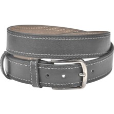 Rizzup Erkek Siyah 4 cm Yanları Dikişli Suni Deri Kemer 2402641