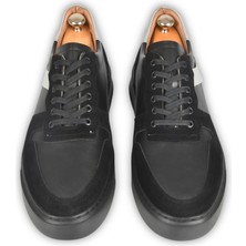 Rizzup Erkek Siyah Bağcıklı Yüksek Poli Taban Spor Ayakkabı Sneaker 2509946