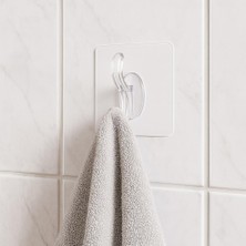 Karerca Şeffaf 1 Adet Kendinden Yapışkanlı Pratik Kancalı Duvar Askısı