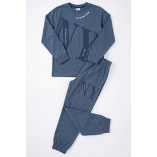 Remsa Erkek Çocuk Garson Boy Pamuk Penye Pijama Takımı 4224 Indigo