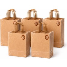 Kafem Kraft Çanta Kahverengi 25X31CM 25LI x 5 Paket