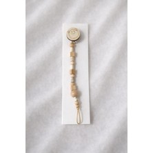 Ahşap Bebek Emzik Askısı - Emzik Zinciri - Emzik Tutacağı