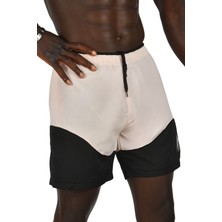 Rizzup Erkek Pudra Hızlı Kuruyan Micro Polyester File Astarlı Kısa Deniz Şortu 2403000