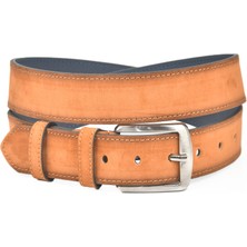 Rizzup Erkek Taba 4 cm Eninde Süet Kemer Suni Süet Spor Kemer 2402643