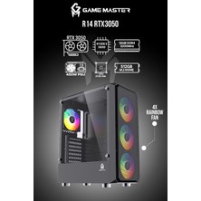 GM Game Master R14 Rtx 3050 Atx Hazır Gaming Pc R5 5600 16GB Ram 512GB M2 SSD Oyuncu Kasa