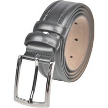 Rizzup Erkek Siyah 3,5 cm Eninde Klasik Suni Deri Kemer 2402637