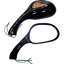 Mondial 151 Rs Sinyalli Ayna Takımı Siyah