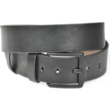 Rizzup Erkek Siyah Siyah Tokalı 4,5 cm Eninde Suni Deri Spor Kemer 2402646