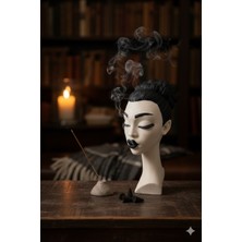 Crealis Dekoratif Modern Kadın Büstü Geri Akışlı Tütsülük