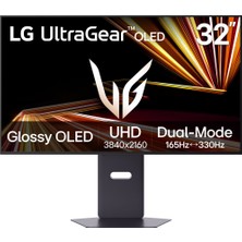 LG 32" Ultragear GX8 32GX850A-B 0,03 Ms (Gtg) UHD 165Hz - FHD 330Hz (Hdmı-Display) Dual-Mode OLED 4K UHD (3840 x 2160) Pivot Oyun Monitörü