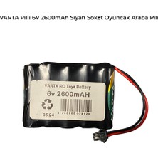 Ultramax Varta Pilli 6V 2600MAH Siyah Soket Oyuncak Araba Pili