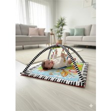 Piyonolu Eğitici Orman Temalı Bebek Oyun Halısı Oyun Matı