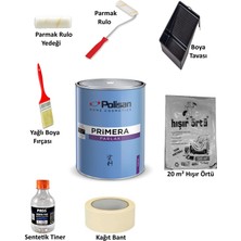 Polisan Prımera Parlak / Solvent Bazlı Yağlı Boya 8 Parça Boyacı Seti