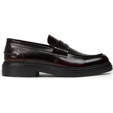 Deery Erkek Bordo Hakiki Deri Loafer Ayakkabı - 02021MBRDC01