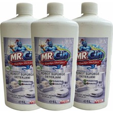 Mr.cin Robot Süpürge Deterjanı English Home Kokulu 1 Litre x 3 Adet