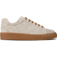 Deery Erkek Hakiki Süet Gri Sneaker Ayakkabı - 02018MGRIC01