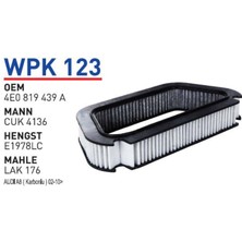 Wunder Filter Udı A8 (Karbonlu) 02-10 Uyumlu Polen Filtresi Wpk 123