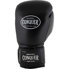 Conquer Black Edition Pro Fight 2 Premium Deri Boks Eldiveni
