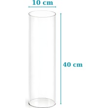 Box&Box Pelet Sobası Için Borosilikat Cam Boru 40 cm