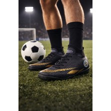 ModaFrato TW-142 Bilekli Halı Saha Ayakkabısı Krampon Çoraplı Futbol Ayakkabısı