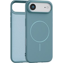 Fenza iPhone Air Uyumlu İçi Kadife Magsafe Wireless Şarz Özellikli Mint Yeşil Renkli Telefon Kılıfı