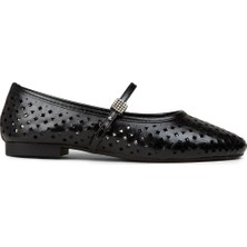 Deery Kadın Siyah Taş Detaylı Babet - RD015ZSYHC01