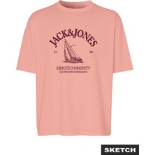 Jack & Jones Erkek Gögüs Logo Baskili Tisört -  Nantucket