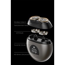 Normadia Pratik ve Şık Dijital Göstergeli Tıraş Makinesi, Gri Renk