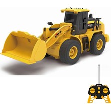 Apexma Oyuncak 40MHZ Uzaktan Kumandalı Şarjlı LED Işıklı Rc Iş Makinesi Bulldozer Kepçe