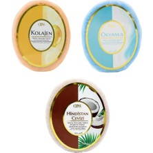 Lawin 3’lü Hediye Sabun Seti – Okyanus, Hindistan Cevizi ve Kolejenli Süngerli Sabun - Duş Sabunu