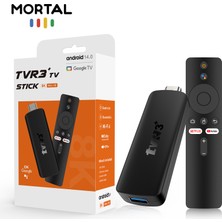 Mo Dou Tvr3+ Tv Stick Android 14 Google Tv 8k Ultra Hd Akıllı Tv Çevirici HDMI Netflix Youtube 2GB/16GB