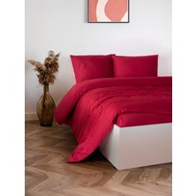 Patron Home Fermuarlı Çantalı Çift Kişilik %100 Pamuk Saten Lastikli Çarşaflı Nevresim Takımı