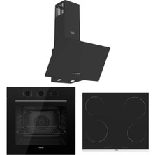 Ferre Siyah Ankastre Set (D086 Sa  - MS261 - QBL62CS)