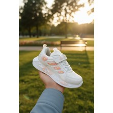 Enoch Kalp Figürlü Kız Çocuk Spor Ayakkabı Cırtlı ve Bağcıklı