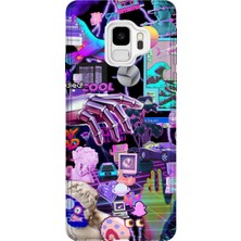 Lelia Samsung Galaxy S9 Uyumlu Baskılı Şeffaf Telefon Kılıfı | Koleksiyon: Neondream District