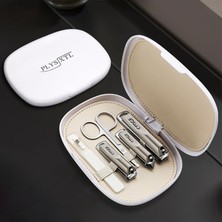 Gaman 5 Parça Beyaz Tırnak Bakım Seti -Manikür & Pedikür Seti, Şık Taşınabilir Kutu