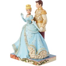 Enesco Jim Shore Cinderella ve Prince Charming Heykelciğinden Disney Gelenekleri Koleksiyonu - Taş Reçine El Boyalı Koleksiyon Ev Dekorasyonu Heykeli, 18,68 cm