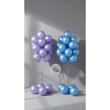 Joyane Cinsiyet Partisi Balon Seti Mavi Lavanta Baby Shower Balon Buketi Gender Reveal Dekor 2’li Set