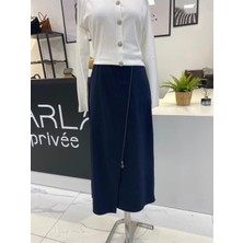 2k Fermuar Detaylı Etek