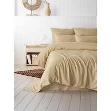 Patron Home Fermuarlı Çantalı Çift Kişilik %100 Pamuk Saten Lastikli Çarşaflı Nevresim Takımı